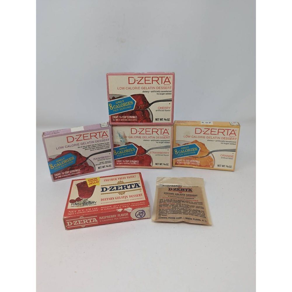 NEW VINTAGE SEALED D-ZERTA GELATIN DESSERT MIX